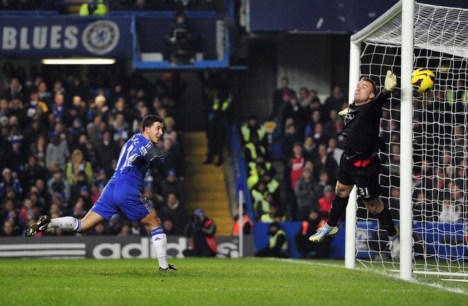 Eden Hazard scoorde de 2-0.