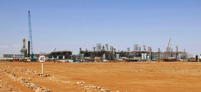 De gassite in Algerije waar islamisten tientallen gijzelaars hebben gemaakt.
