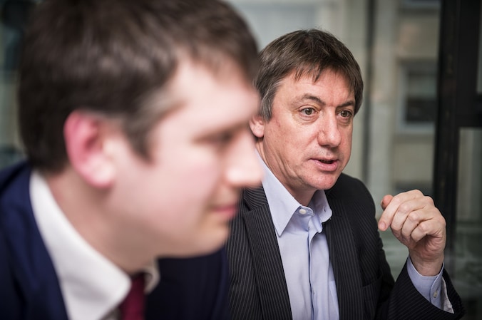 N-VA-fractieleider Jan Jambon (r.) met Peter Dedecker op de voorgrond.