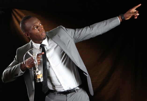 Usain Bolt won al voor de derde keer bij de mannen.
