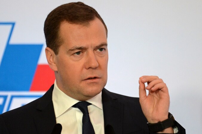 Russische premier Dimitri Medvedev (archieffoto).