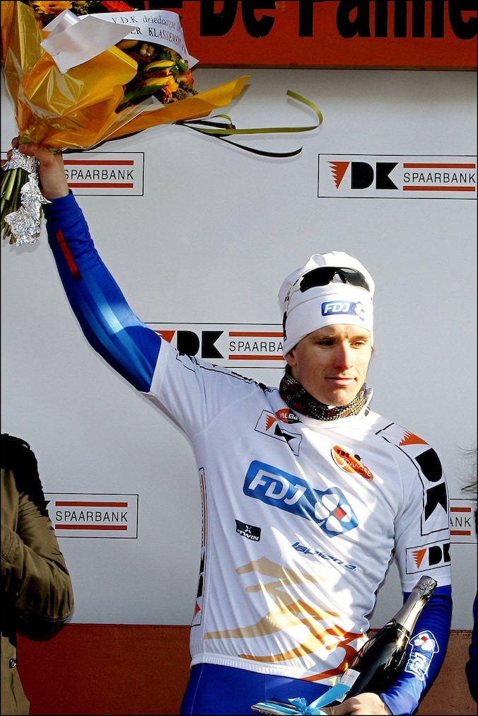 Arnaud Démare is de nieuwe leider in de Driedaagse De Panne-Koksijde.