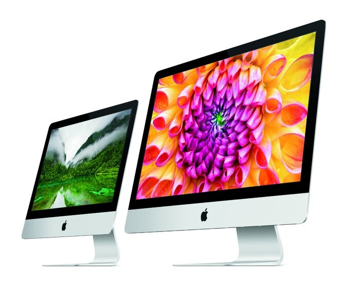 De nieuwe iMac komt er in twee versies: 21,5 en 27 inch.