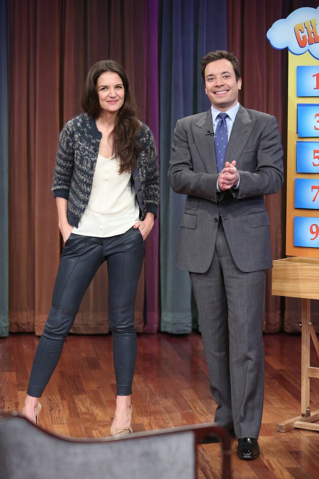 Katie met presentator Jimmy Fallon