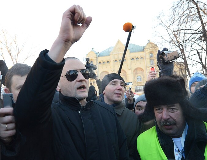 Sergueï Oudaltsov (links).