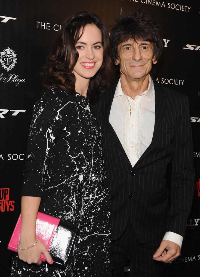 Sally Humphreys en Ronnie Wood.