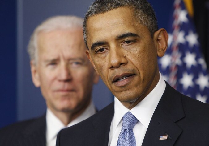 Joe Biden en Barack Obama.