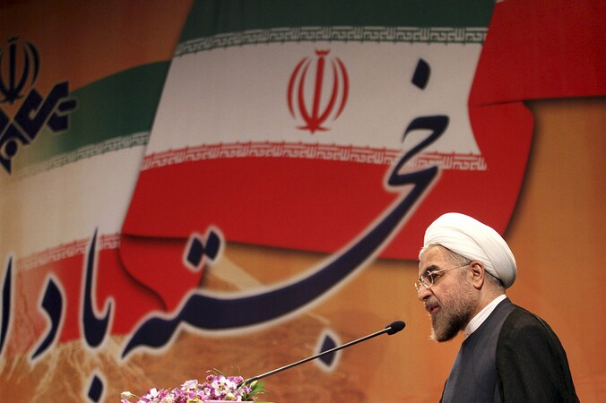 De nieuwe premier van Iran, Hasan Rouhani.