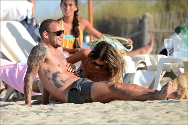 Sneijder met zijn Yolanthe.