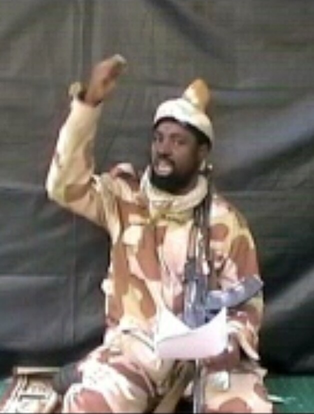 Abubakar Shekau, de leider van de terroristische groep Boko Haram