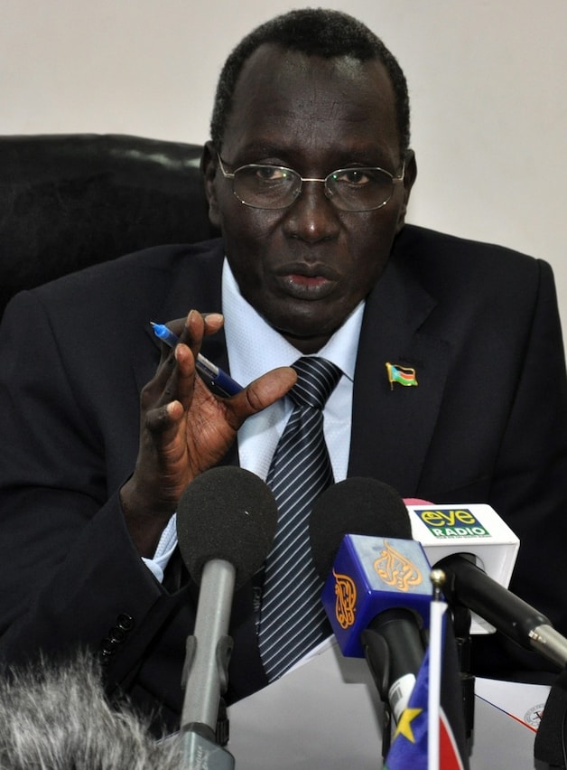 Minister van olie van Zuid-Soedan Stephen Dieu Dau.