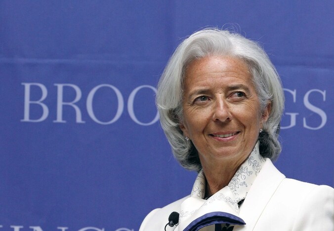 Christine Lagarde, voorzitster van het Internationaal Monetair Fonds (IMF).
