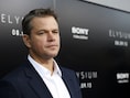 Matt Damon op de première van 'Elysium'.