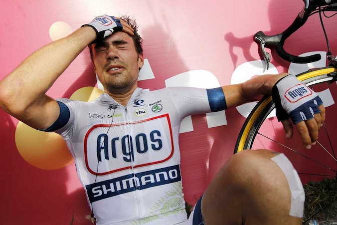 Tom Dumoulin moest heel diep gaan.