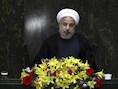 De Iraanse president Hasan Rouhani.