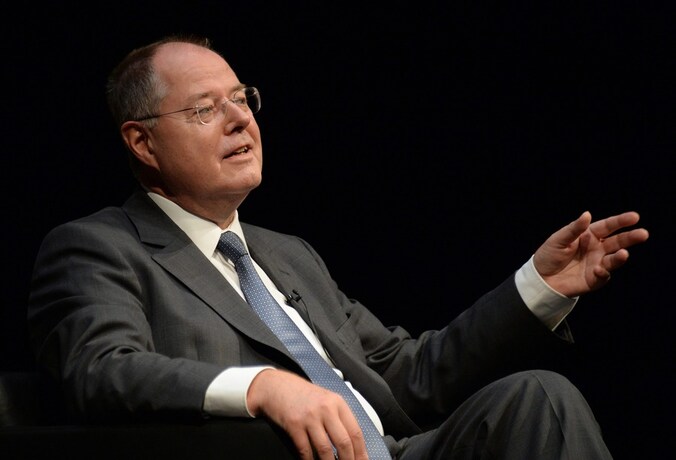 De Duitse kanselierskandidaat Peer Steinbrück.
