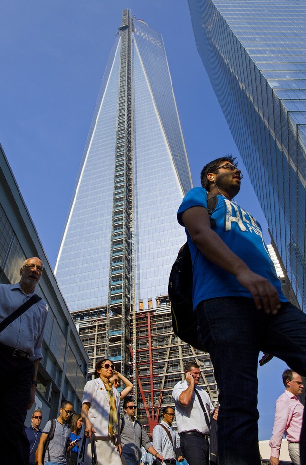 Het nieuwe One World Trade Center, op de plek waar de Twin Towers stonden.