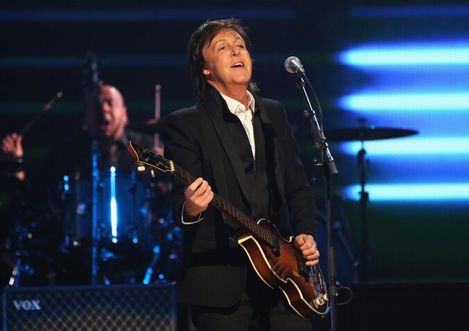 Paul McCartney in actie in Las Vegas.