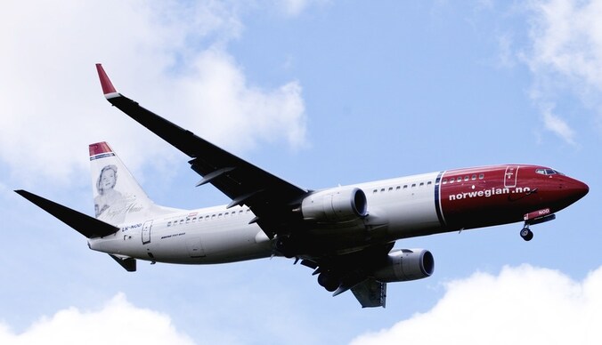 Een Boeing 737-800 van Air Shuttle.