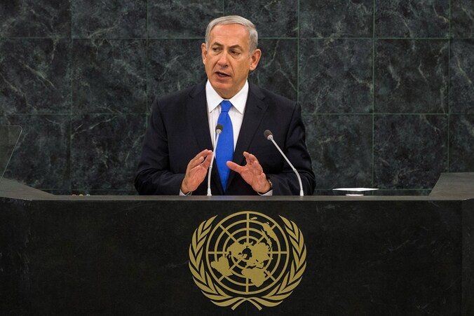 De Israëlische premier Benjamin Netanyahu.