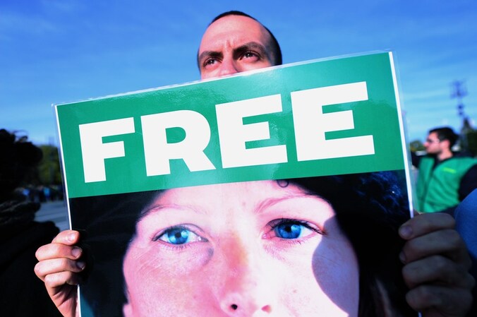 In heel Europa waren er dit weekend acties voor de vrijlating van de Greenpeace-militanten.