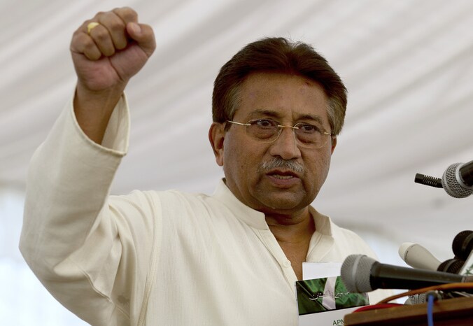 Oud-president Pervez Musharraf van Pakistan.