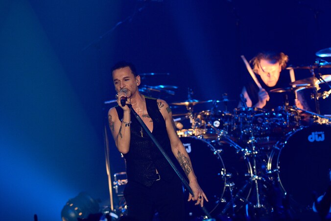 Dave Gahan van Depeche Mode op 24 maart in Wenen.
