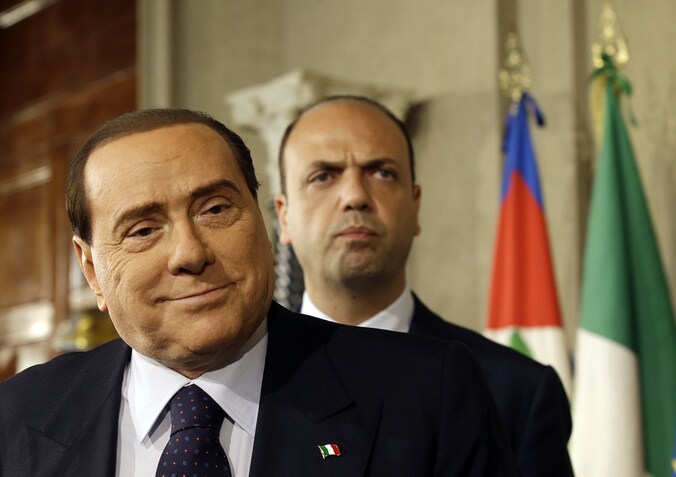 Berlusconi en Angelino Alfano