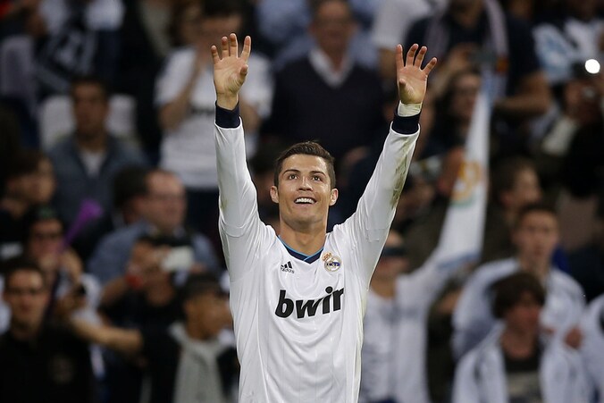 Ronaldo scoorde twee keer voor Real Madrid.