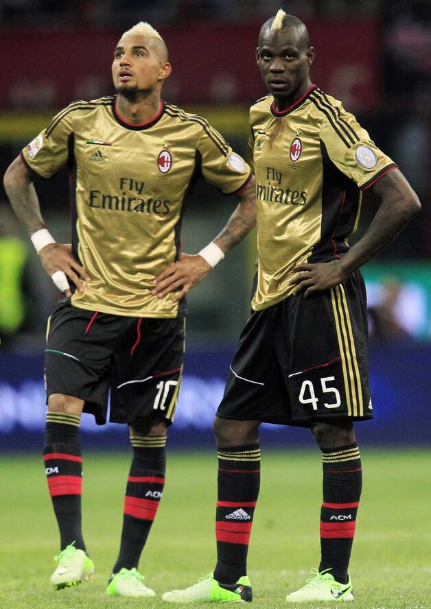 Boateng en Balotelli waren het mikpunt van de Roma-aanhang.