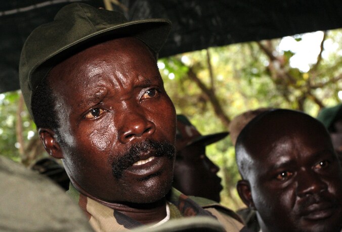 De Oegandese rebellenleider Joseph Kony.