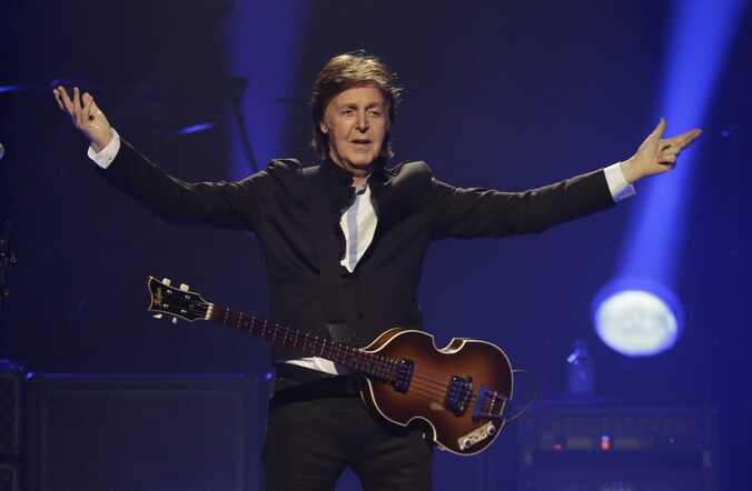 Paul McCartney eerder deze maand op het podium in Orlando (Florida).