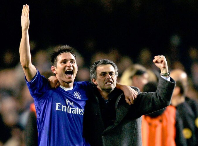 Lampard en Mourinho opnieuw herenigd