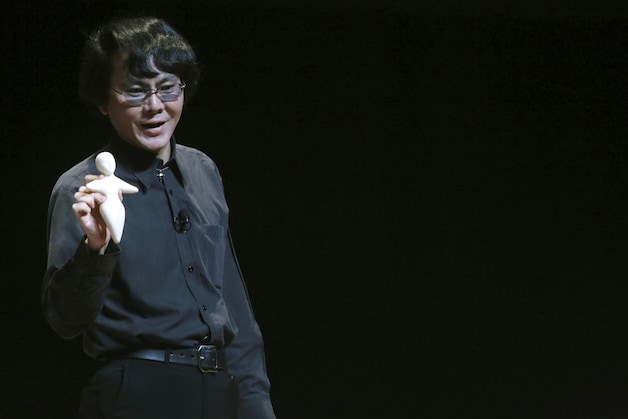 Hiroshi Ishiguro's echte ik.