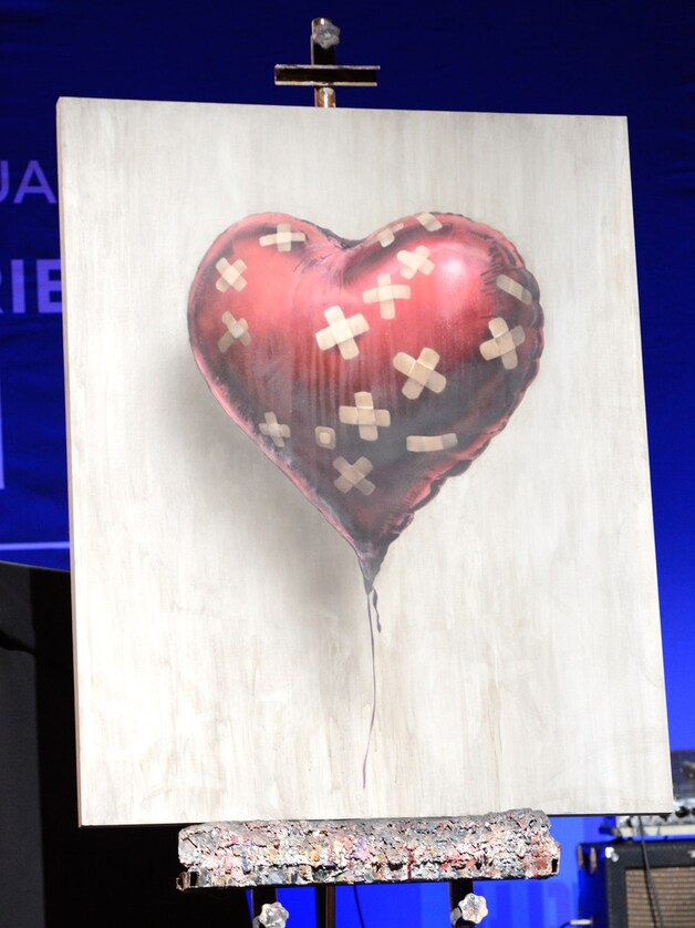 Voor dit schilderij van Banksy had Chris Martin 650.000 dollar over.