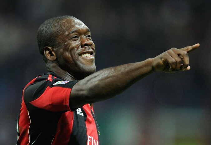 2011: Clarence Seedorf als voetballer van AC Milan.