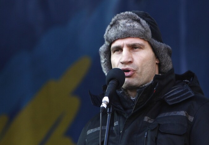 De oppositieleider Vitali Klitsjko