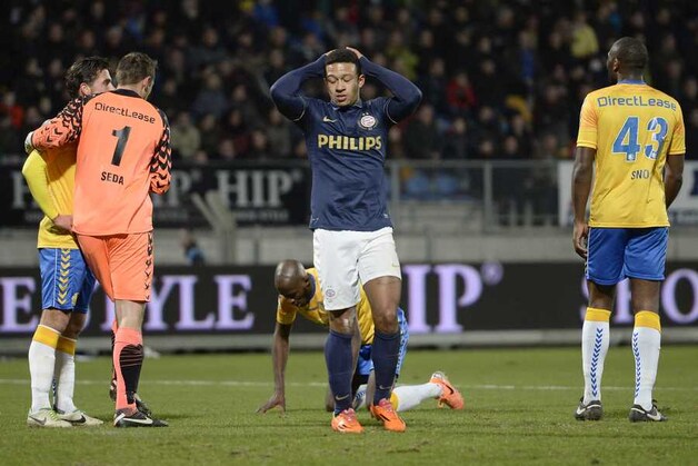 Memphis Depay kwam niet tot scoren.