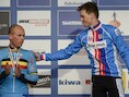 Nys (links) naast wereldkampioen Stybar.