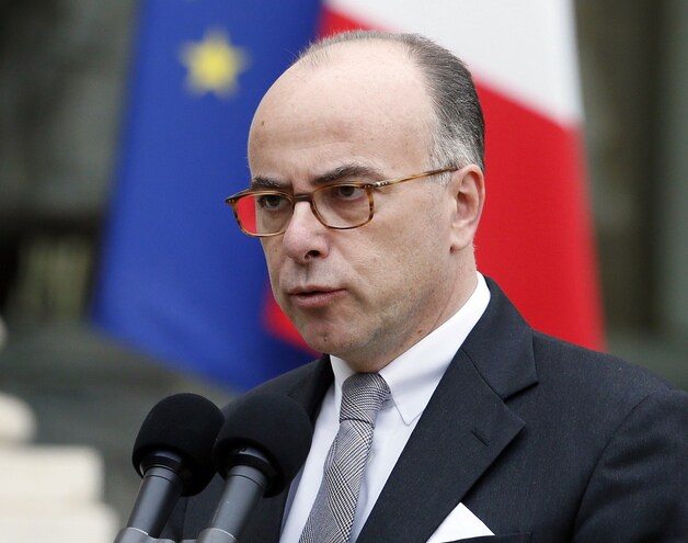 De Franse minister van Binnenlandse Zaken Bernard Cazeneuve.