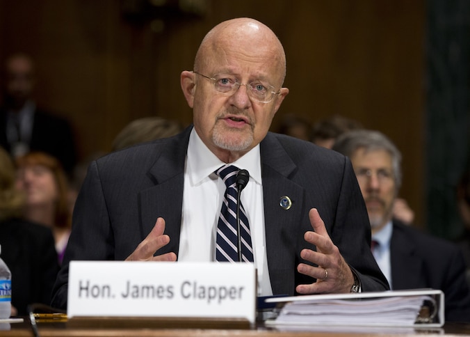 James Clapper, baas van de Amerikaanse inlichtingendiensten NSA.