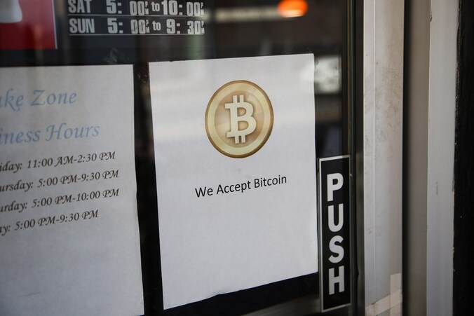 Een winkel in San Francisco die de bitcoin aanvaardt als betaalmiddel.