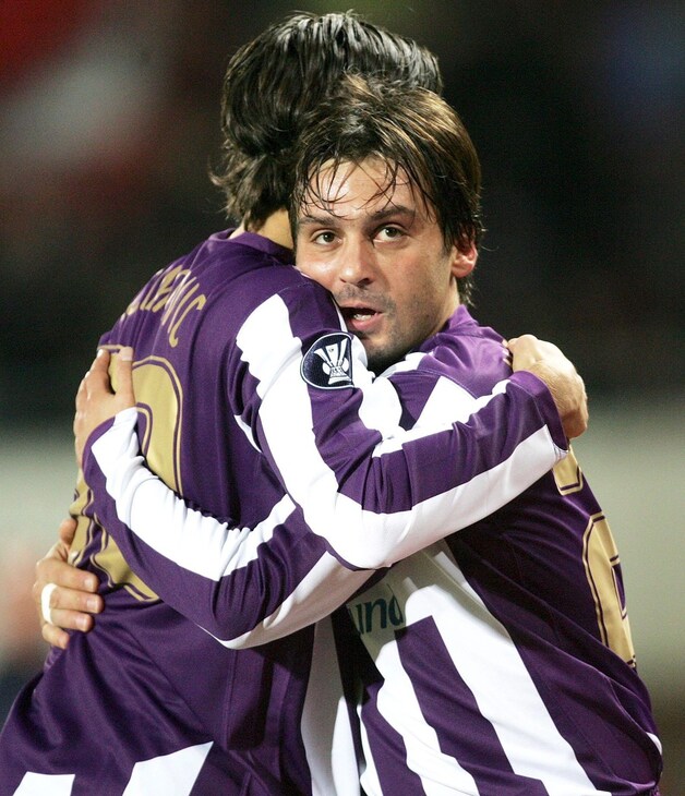 Kuljic in november 2007 met FK Austria in actie tegen Bordeaux.