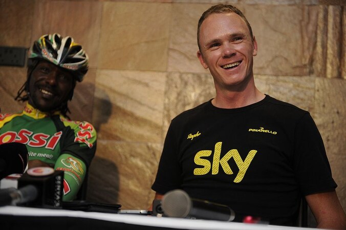 Chris Froome deed zijn uitspraken tijdens een bezoek aan zijn geboorteland Kenia.