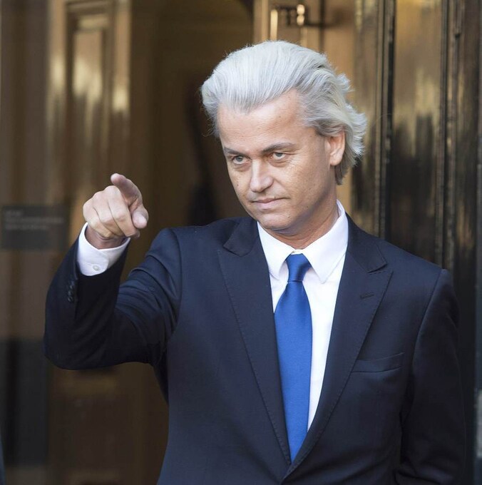 PVV-leider Geert Wilders in Den Haag.