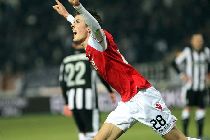 Thomas Lam is dolgelukkig met zijn 0-1.