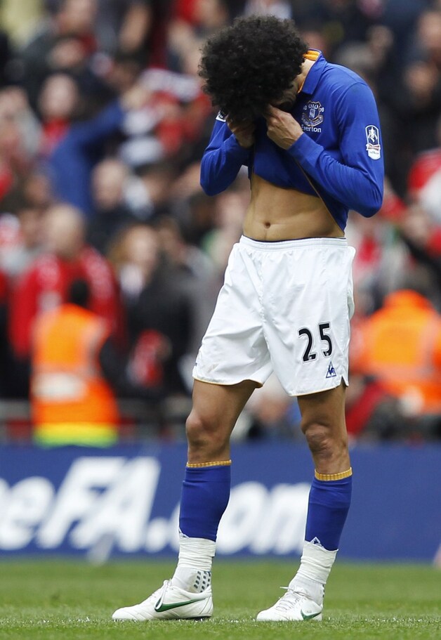 Ontgoocheling bij Fellaini.
