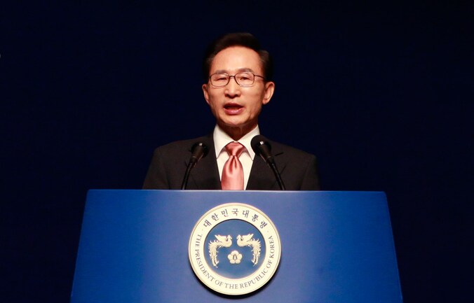 De Zuid-Koreaanse president Lee Myung Bak