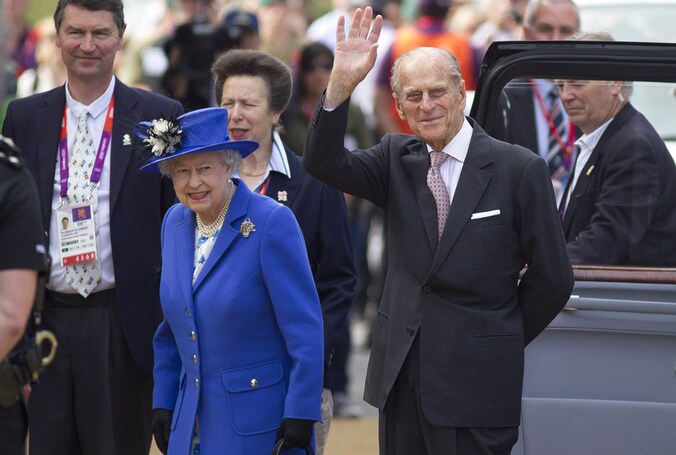 Koningin Elizabeth II en prins Philip.
