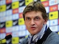 Tito Vilanova gaf vandaag voor het eerst sinds zijn kankerbehandeling een persconferentie.